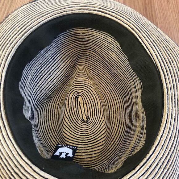 Goorin Bros 100% Paper Hat Medium Turquoise/Black - Picture 12 of 12